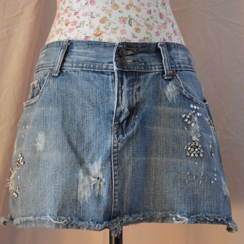 Abercrombie & Fitch Jean Mini Skirt